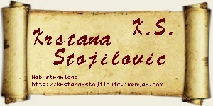 Krstana Stojilović vizit kartica